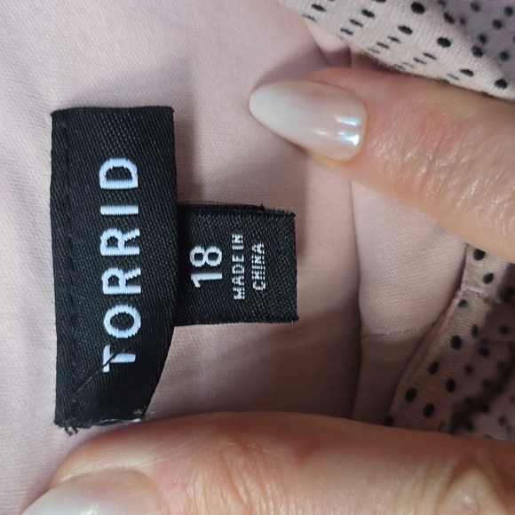 Torrid Pink Dot Retro Rockabilly 50s Dress 18 - Picture 8 of 11